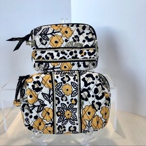 Vera Bradley Go Wild Cosmetic Bag Set